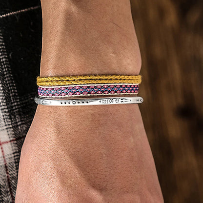 Tibetan Steel & Handmade Spirit Wax Bracelet for "Clarity in Decision-Making"