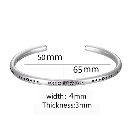 Tibetan Steel & Handcarved Spirit Bracelet for “Strong Energy & Leadership" 