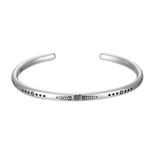 Tibetan Steel & Handmade Spirit Bracelet for "Patience & Alignment with Divine Timing"