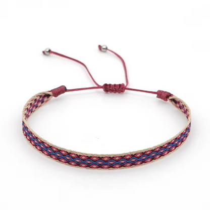 Tibetan Steel & Handmade Spirit Bracelet for "Health & Magnetic Attraction" (Beads made of Weathered Stone Agate)