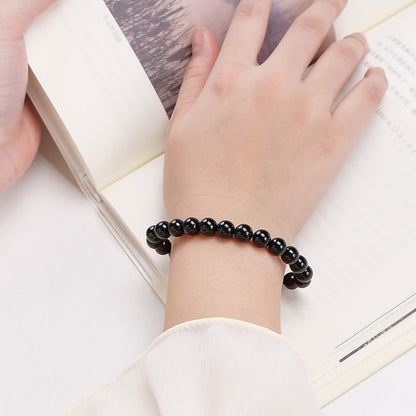 Natural Crystal Gemstone ~ 7A Midnight Tourmaline Bracelet ~ for "Protection, Stability and Grounding"