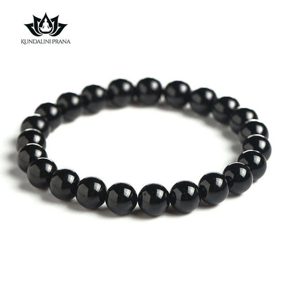 Natural Crystal Gemstone ~ 7A Midnight Tourmaline Bracelet ~ for "Protection, Stability and Grounding"