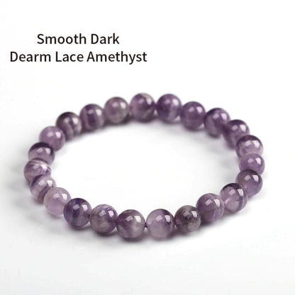 Natural Crystal Gemstone ~ Dream Lace Amethyst Bracelet ~ for "Manifestation, Creativity and Protection"