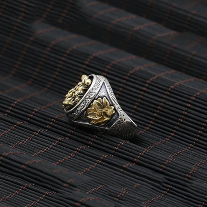 Vināyaka Elephant God Ring of Luck and Positivity (Silver)