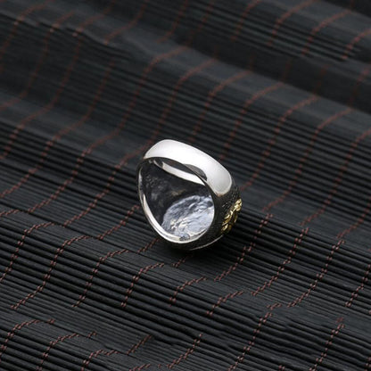 Vināyaka Elephant God Ring of Luck and Positivity (Silver)