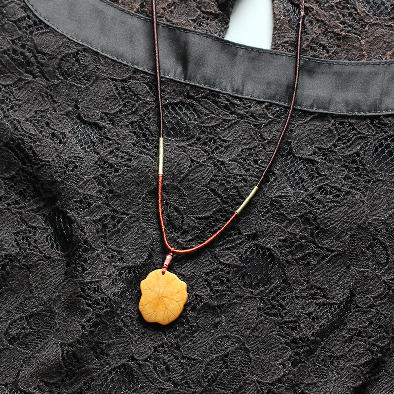 Lotus Blossom Pendant (Tagua Nut)