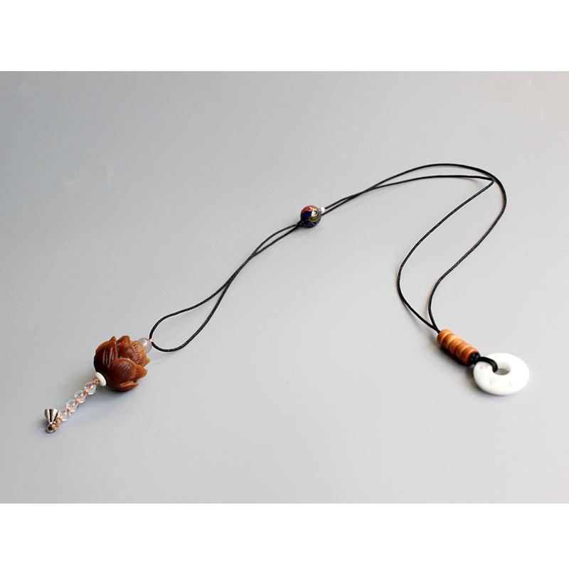 Enlightening Lotus Flower Pendant (Bodhi Seed)