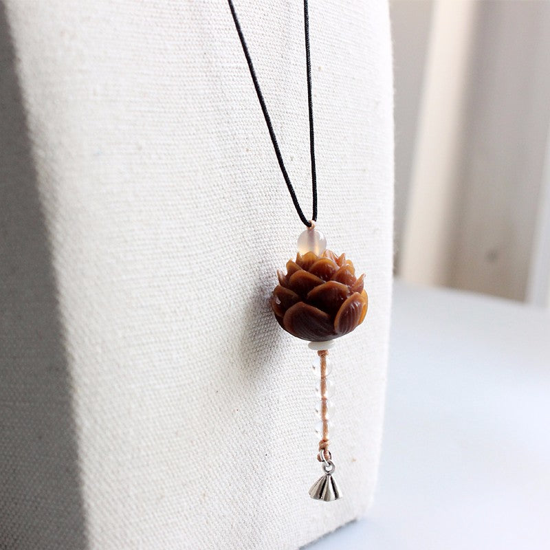 Enlightening Lotus Flower Pendant (Bodhi Seed)