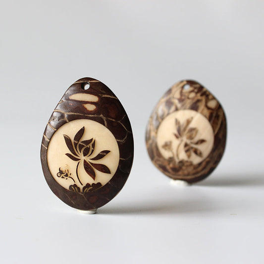 Lotus Flower Enlightenment Pendant (Tagua Nut)