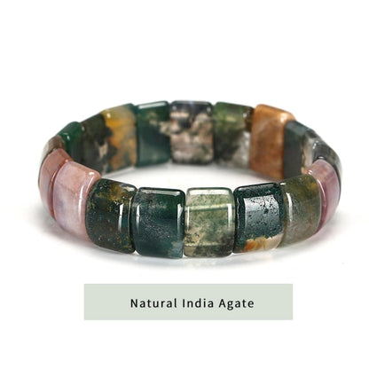 Natural Crystal Gemstone ~ Tiger's Eye and Mookaite Earth Stone Bracelets~ for "Confidence, Strength and Energy"