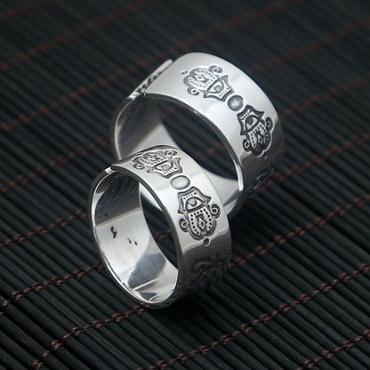 Couple Ring for Developing Imperfections and Embracing Simplicity (Silver)