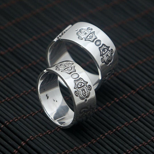 Couple Ring for Developing Imperfections and Embracing Simplicity (Silver)