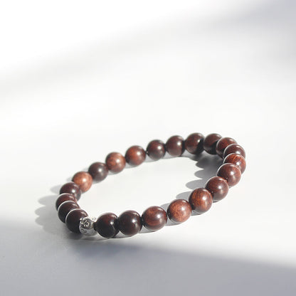 Buddhist Handcrafted Nature Sandalwood Mala Prayer Bracelet