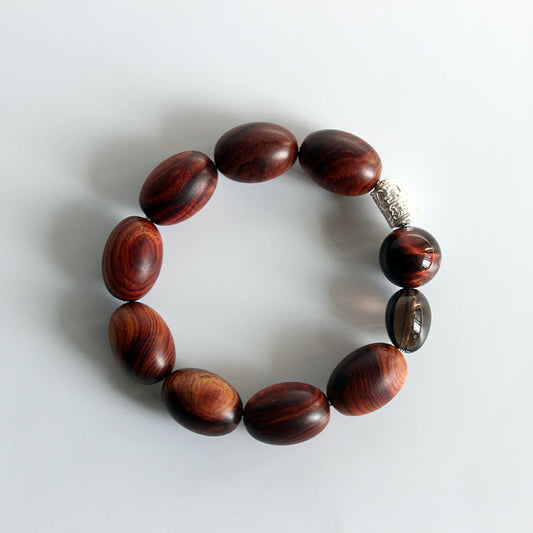 Buddhist Handcrafted Nature Sandalwood Bracelet for "Stability & Debonair"