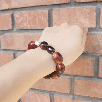 Buddhist Handcrafted Nature Sandalwood Bracelet for "Stability & Debonair"