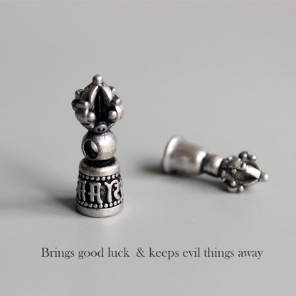 Vajra Bell Pendant (White Copper)