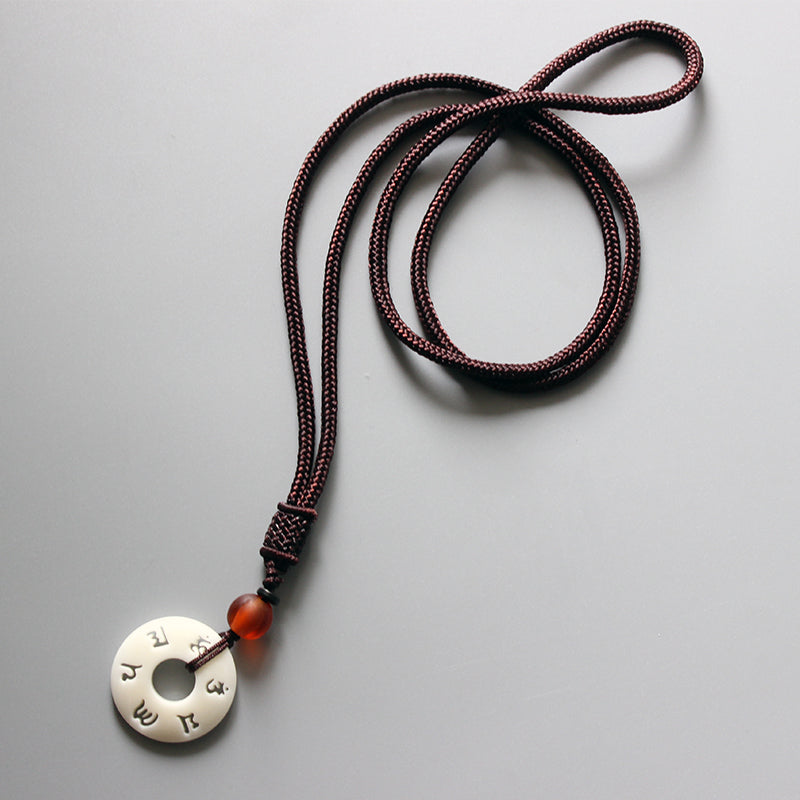 Ivory Meditation Necklace (Tagua Nut)
