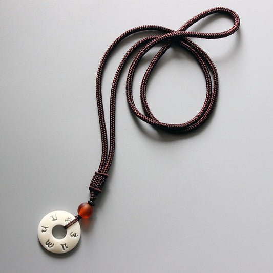 Ivory Meditation Necklace (Tagua Nut)