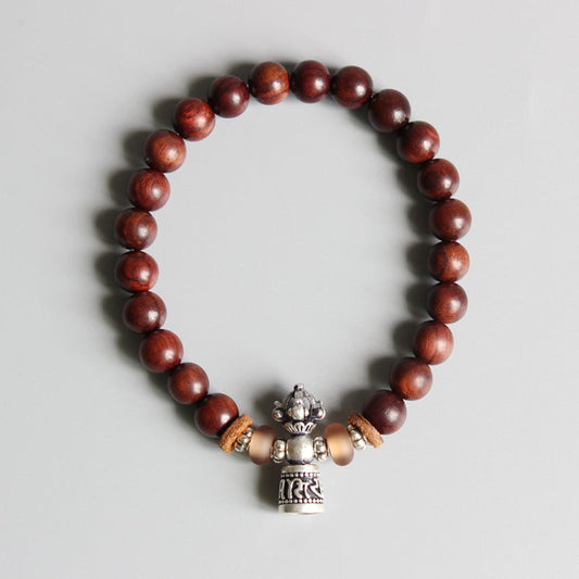 Buddhist Handcrafted Nature Sandalwood Bracelet for "Honesty"
