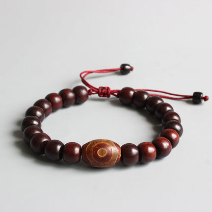 Buddhist Handcrafted Nature Sandalwood Bracelet for "Deep Faith"