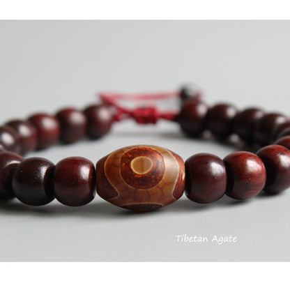 Buddhist Handcrafted Nature Sandalwood Bracelet for "Deep Faith"