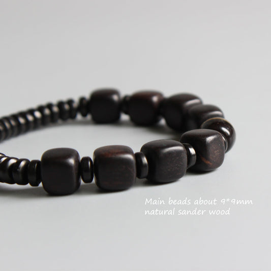 Buddhist Handcrafted Nature Sandalwood Bracelet for "Compassion & Kindness"