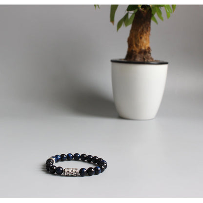 Focus & Concentration Bracelet (Blue Eagle Eye Stone)