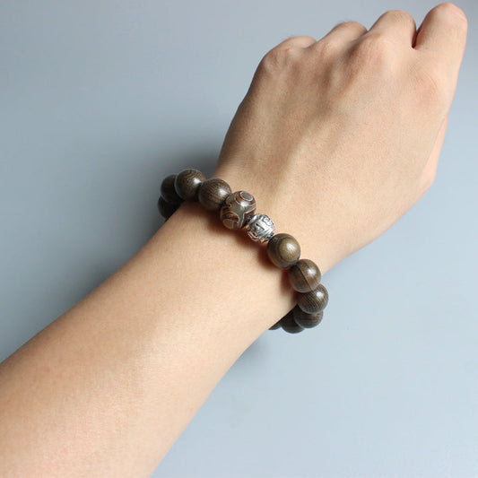 Buddhist Handcrafted Nature Sandalwood Bracelet for "Spirit of Adventure"