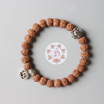 Buddhist Handcrafted Nature Sandalwood Mala Bracelet for "High Energy"