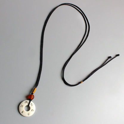 Strength and Transformation Necklace (Tagua Nut)
