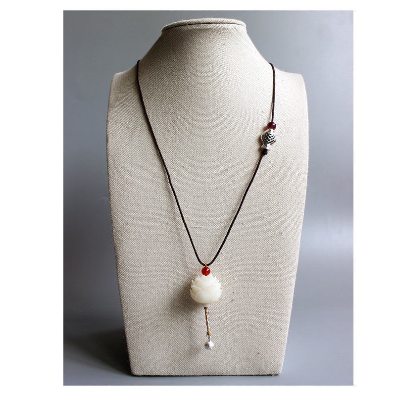 Harmonious Enlightenment Pendant (Bodhi Seed and Tagua Nut)