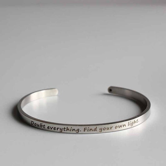 Doubt Everything. Find your own light. (Enlightenment)