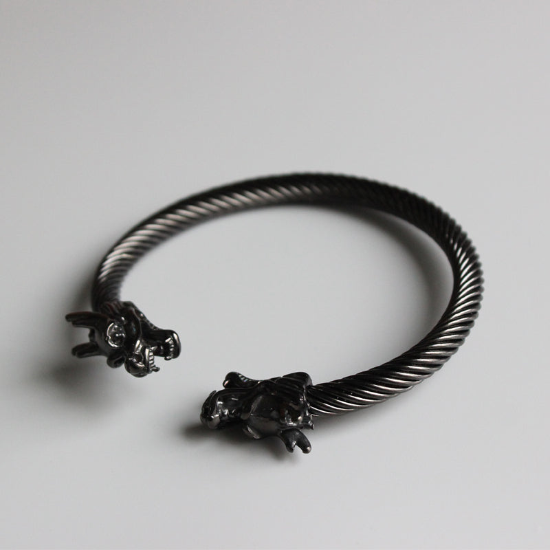 Dragon Head Bangle for Wealth and Creativity