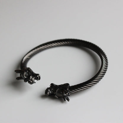 Dragon Head Bangle for Wealth and Creativity