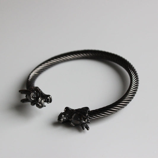 Dragon Head Bangle for Wealth and Creativity