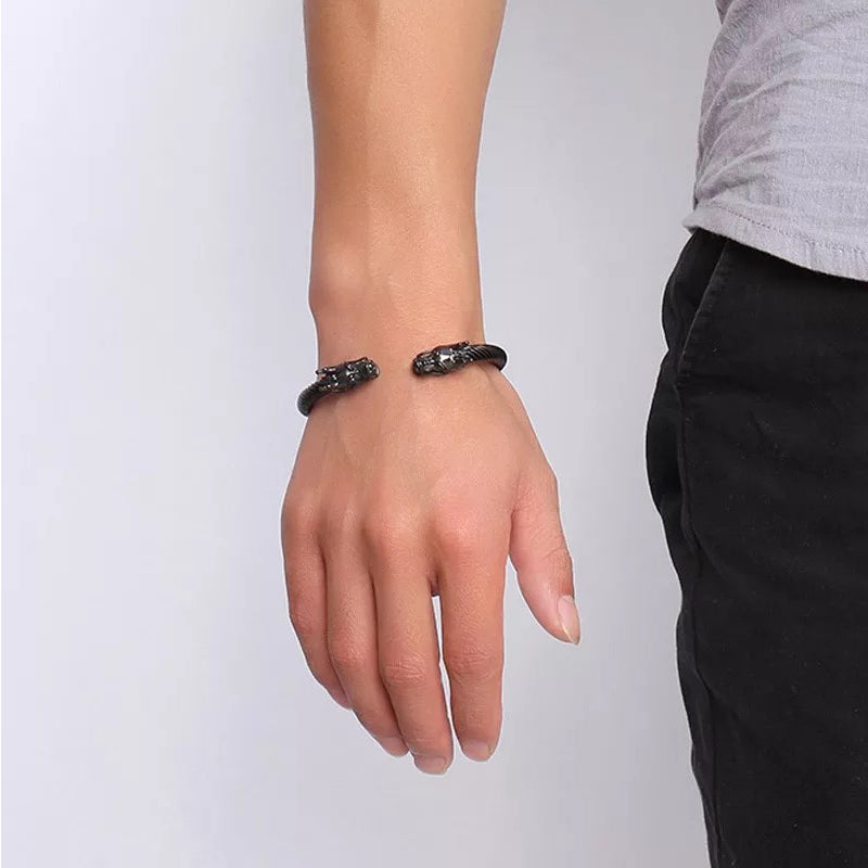 Dragon Head Bangle for Wealth and Creativity