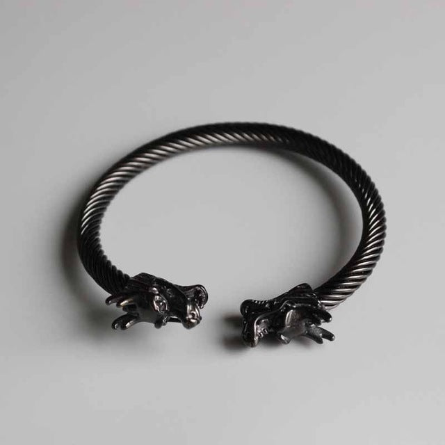 Dragon Head Bangle for Wealth and Creativity