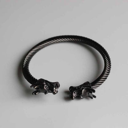 Dragon Head Bangle for Wealth and Creativity