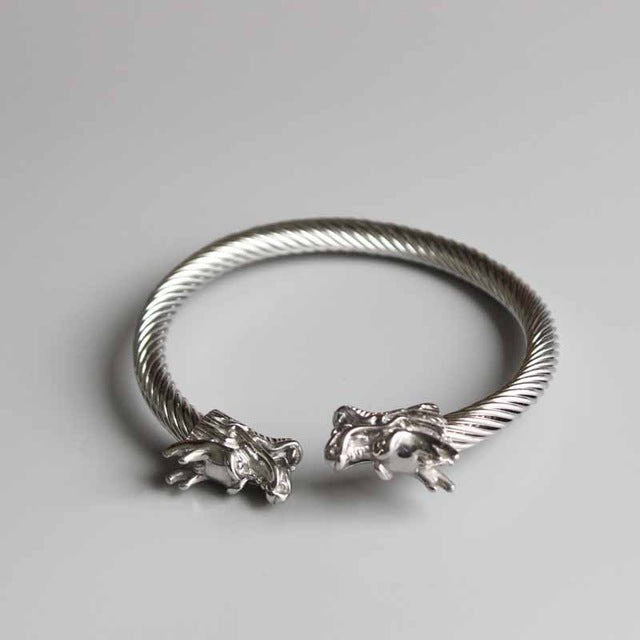 Dragon Head Bangle for Wealth and Creativity