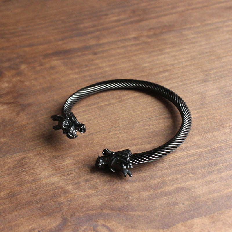 Dragon Head Bangle for Wealth and Creativity