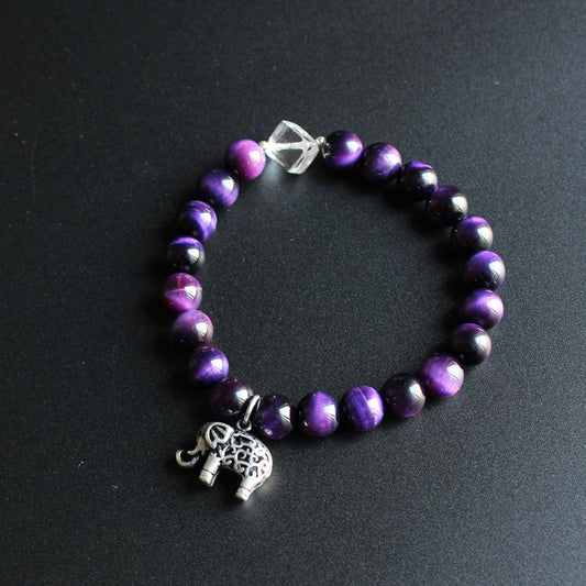 Health Charm (Violet Gemstone and Pure Quartz)