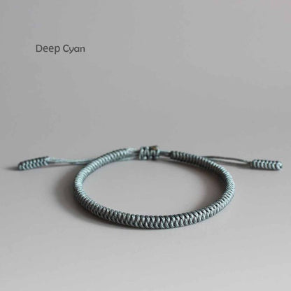 Handmade Tibetan Blessed Knots for "Best Friends" (Calm Blue)