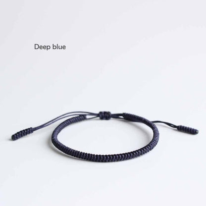 Handmade Tibetan Blessed Knots for "Best Friends" (Calm Blue)